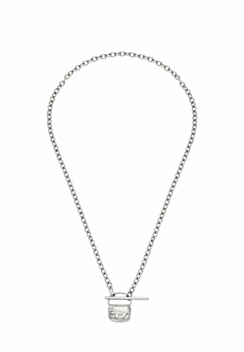 Collana in argento con maglie intrecciate, dotata di un gancio minimalista e di una finitura liscia e lucida.