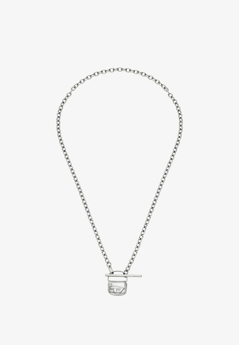 Collana in argento con maglie intrecciate, dotata di un gancio minimalista e di una finitura liscia e lucida.