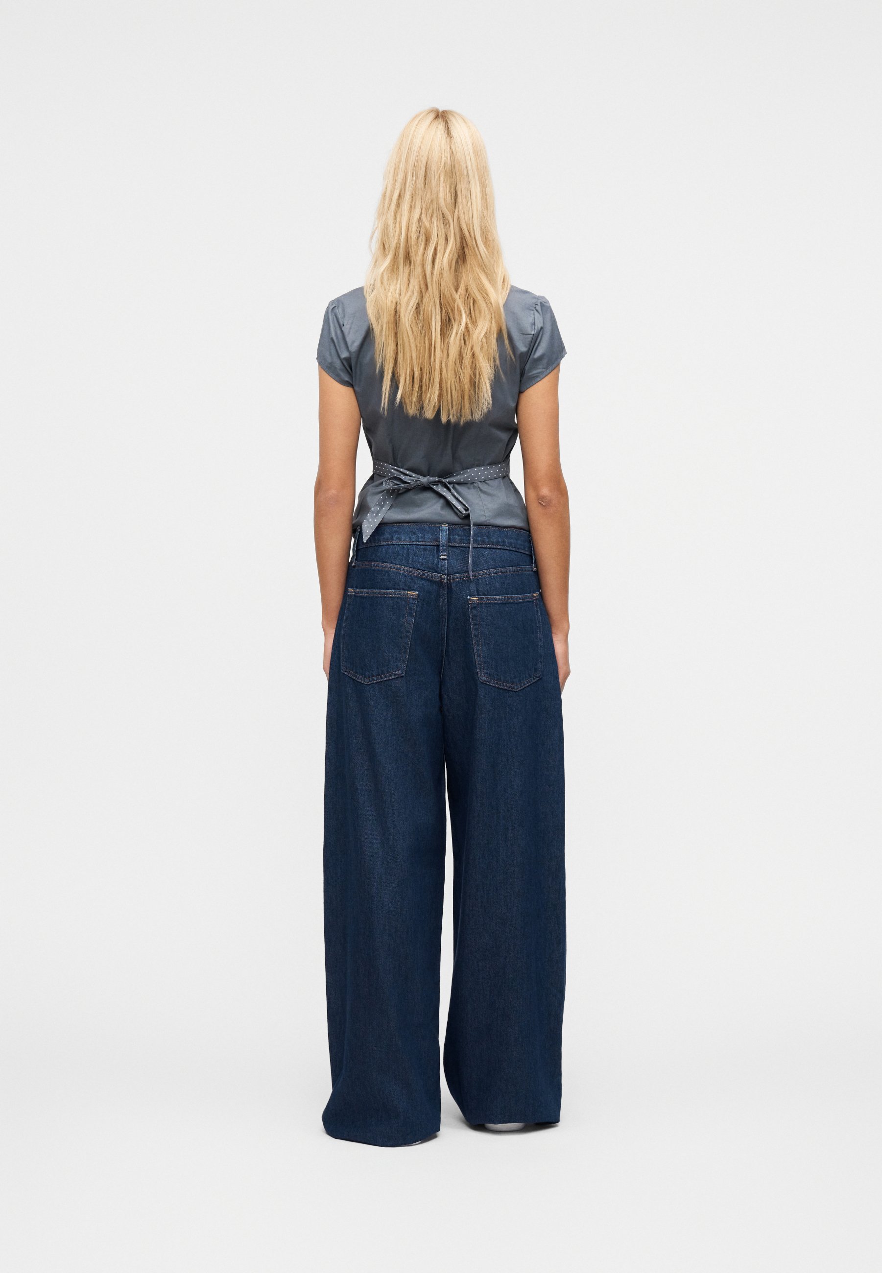 GAP SUPER BAGGY EVERETT - Baggy Jeans - dark rinse/dark-blue denim