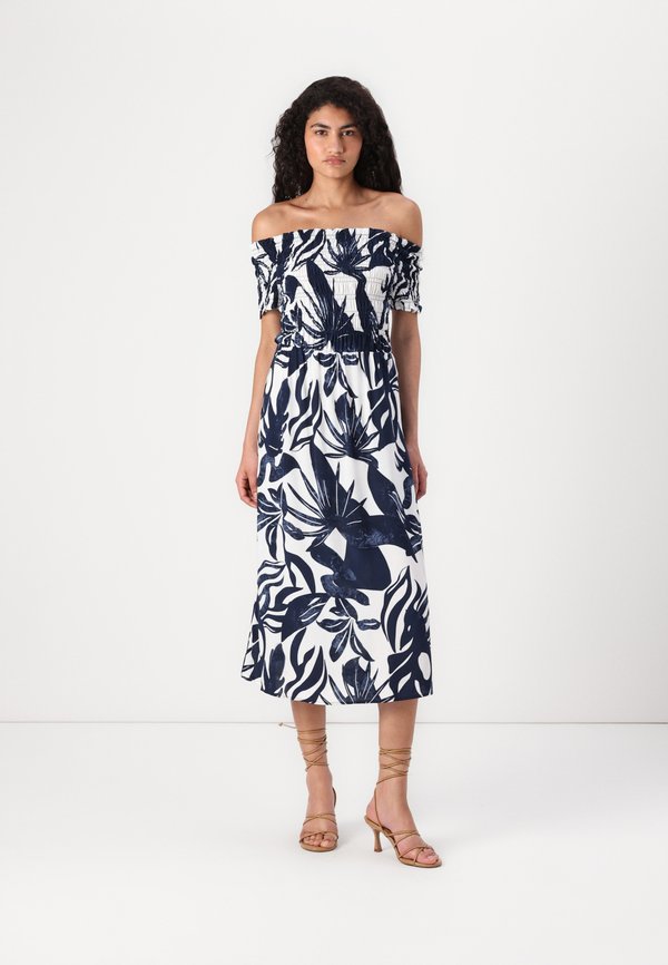 OFF SHOULDER MIDI SMOCK - Freizeitkleid