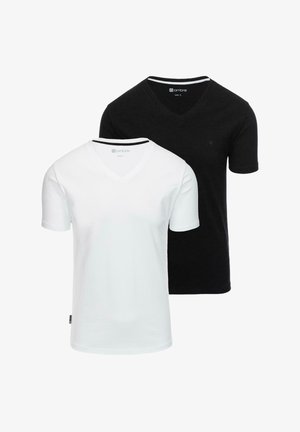 Ombre, PACK 2 - T-shirt basic - white black