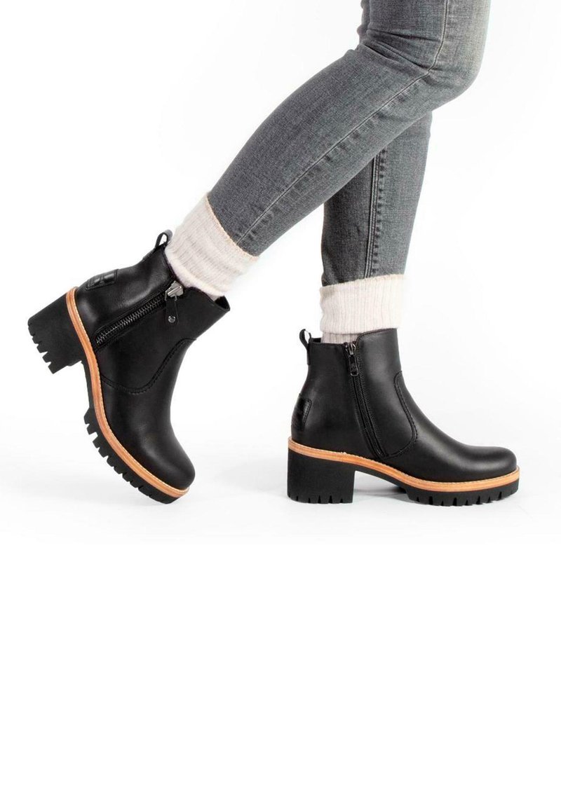 Panama Jack Botines con plataforma - black