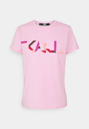 KARL LAGERFELD T-shirt imprimé - pink