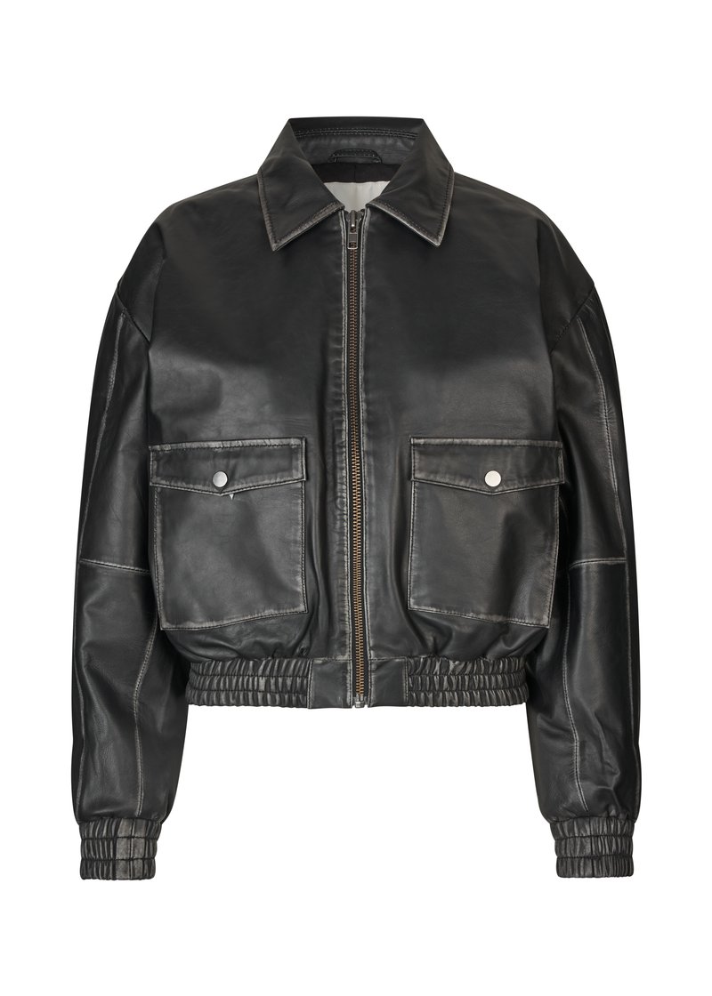 Modström Leren jas zwart Modström Leren jas zwart