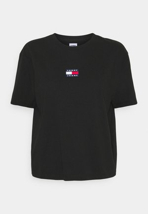 TOMMY CENTER BADGE TEE - T-shirt basic - black