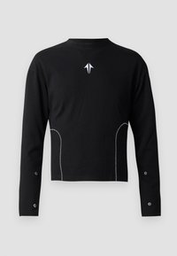 UNISEX FUSION - Top dugih rukava - black