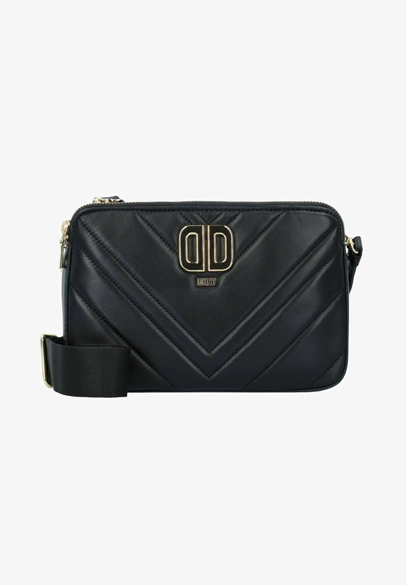 DKNY DELPHINE - Cross body bag - blk gold