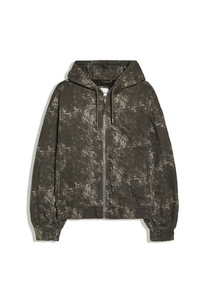 Bershka, PRINTED HOODED - JACKET - Veste d'hiver - grey