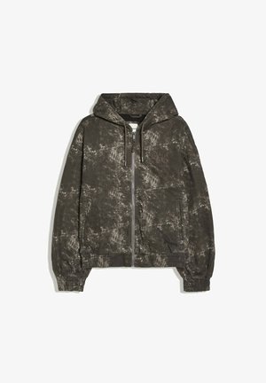 Bershka, PRINTED HOODED - JACKET - Veste d'hiver - grey