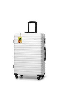 WITTCHEN LARGE SUITCASE WITH LUGGAGE TAG FROM ABS - Wheeled suitcase - white