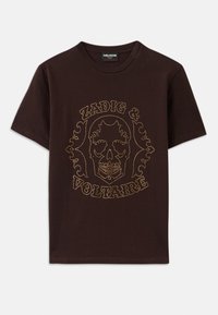 EDWIN  - Printtipaita - dark chocolate