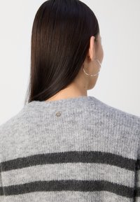 Mos Mosh THORA STRIPE CREWNECK - Pulover - sharkskin