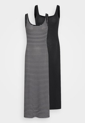 VMNANNA DRESS 2 PACK - Vestito lungo - black/snow white
