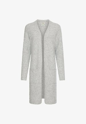 camel active, STRICKJACKE MIT AUFGESETZTEN TASCHEN - Cardigan - grey melange