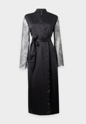 Hunkemöller, KIMONO LONG CAMILLE - Badekåber - caviar