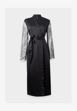 Hunkemöller, KIMONO LONG CAMILLE - Albornoz - caviar