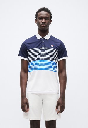 MONTE CARLO - Poloshirt - white/navy/simply blue