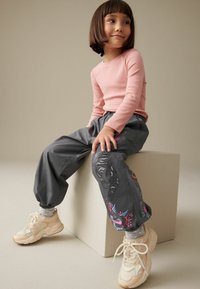 Next PARACHUTE - REGULAR FIT - Cargo hlače - charcoal grey printed