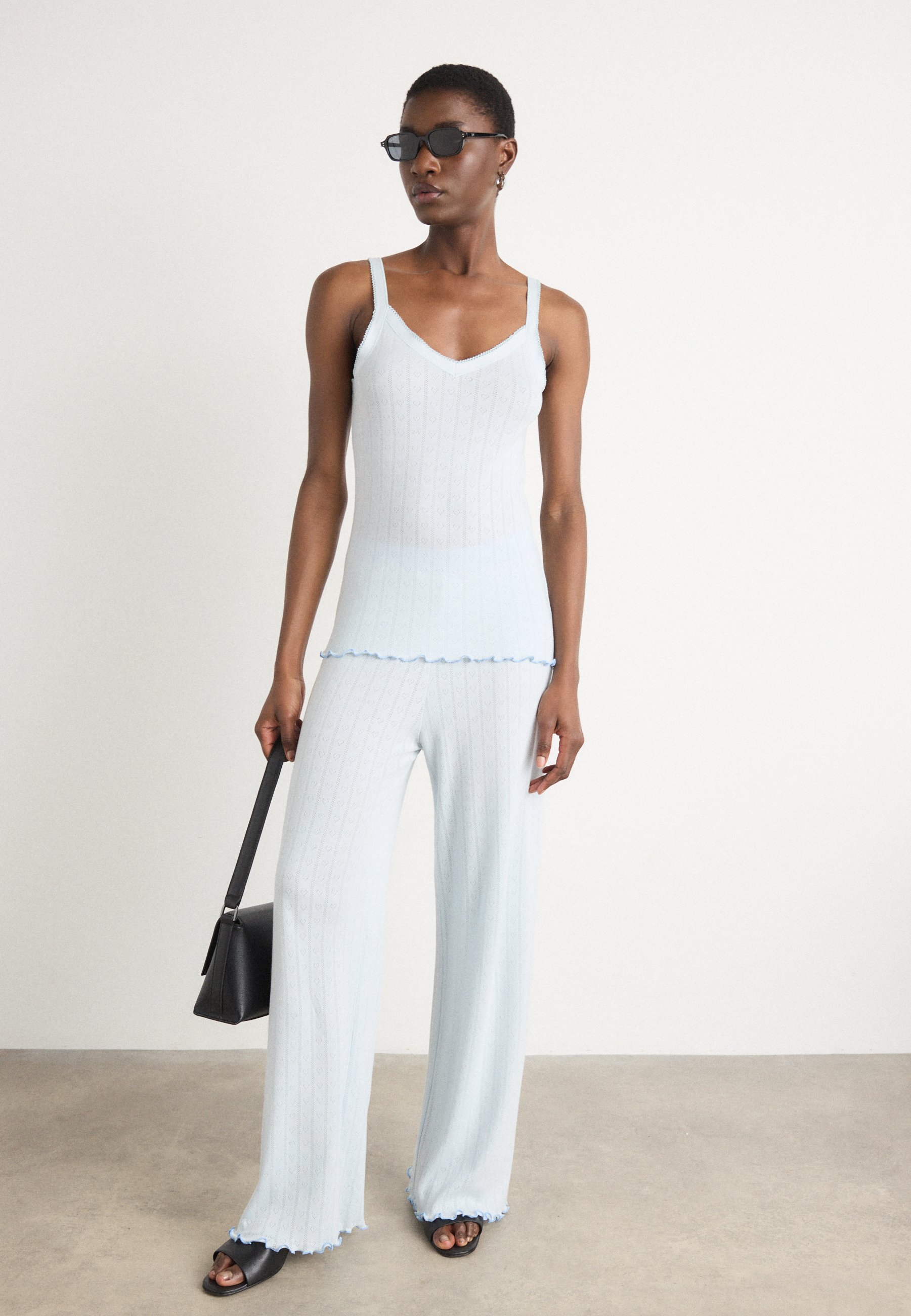 売れ筋商品|||マッズ ノーガード Tシャツ レディース トップス TRILLE - Top - ballad blue Mads Nørgaard TRILLE - Top - ballad blue/lichtblauw - Zalando.be