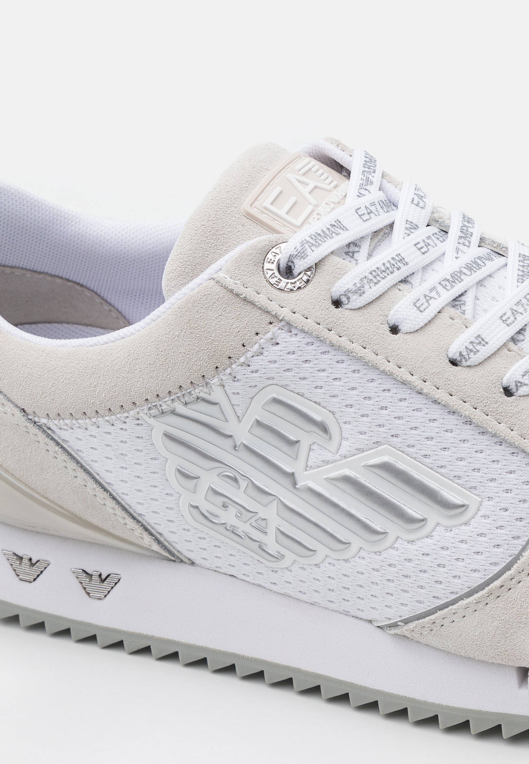 EA7 Emporio Armani UNISEX - Sneakers basse - white/silver/bianco - Zalando
