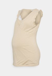 Noppies TEE NURSING SHORT SLEEVE MAUD - Top - humus