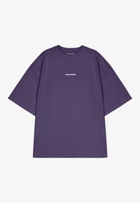 COLNE LOGO TEE - T-shirt print - washed deep purple/white