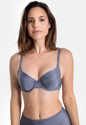 LOVELY STRIPE - Balconette bra - dusty grey
