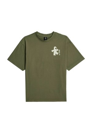 G-STAR BOYS OVERSIZED T-SHIRT - T-Shirt print - four leaf clover