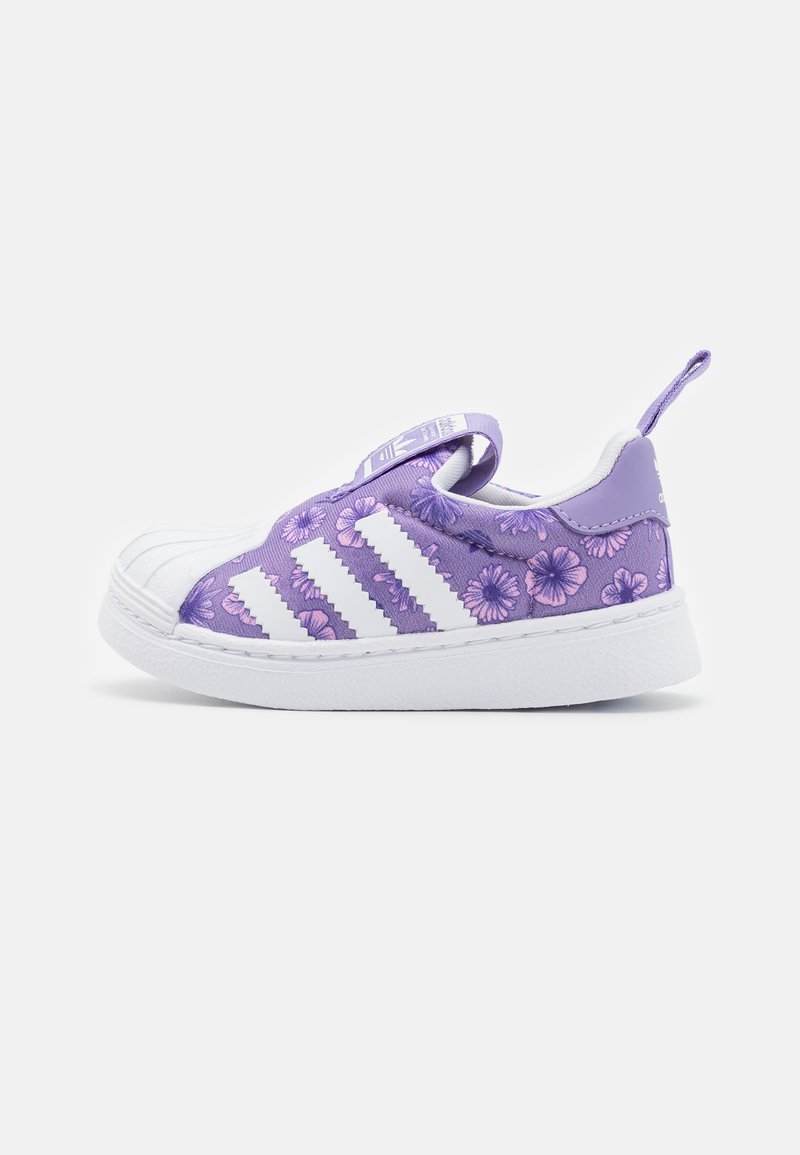 womens adidas lilac superstar trainers