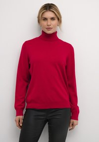 Cream VILLEA ROLLNECK - Stickad tröja - jester red