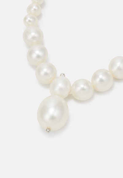 Loren Stewart PIERCED PEARL COLLAR STERLING SILVER - Kaulakoru - white