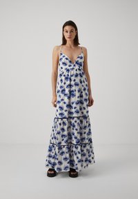 ONLY ONLDAISY HOLLY STRAP DRESS  - Μάξι φόρεμα - bright white/naval acadamy