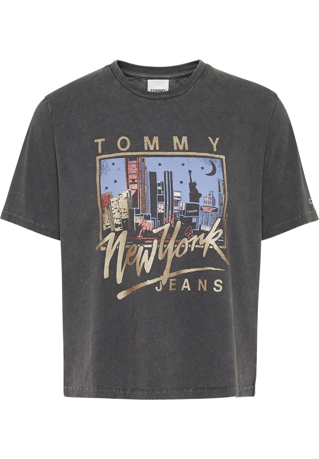 Tommy Jeans Vintage T Shirt Print Black Schwarz Zalando De