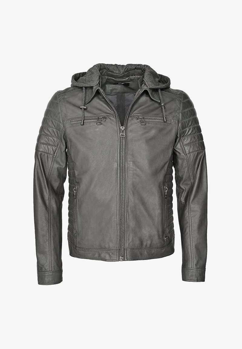Maze Lederjacke grey/grau Zalando