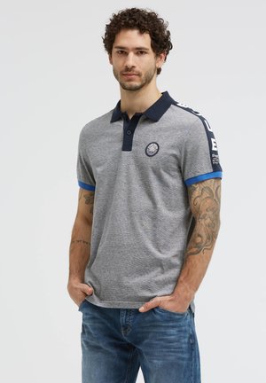 Camp David, CAMP DAVID POLO MIT FEINEN STREIFEN UND TAPES - Polo shirt - blue navy