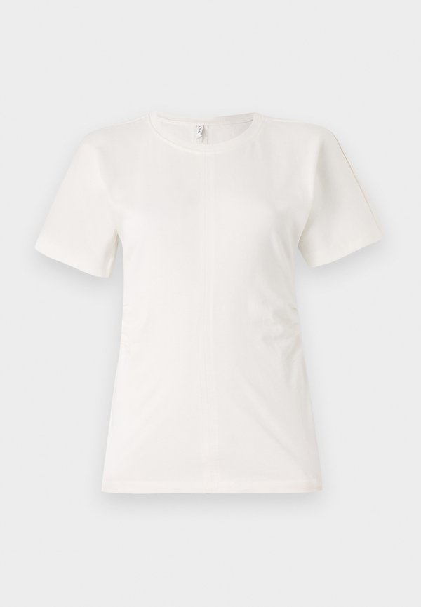 ONLMARIE LIFE RUCHING - Basic T-shirt - cloud dancer2