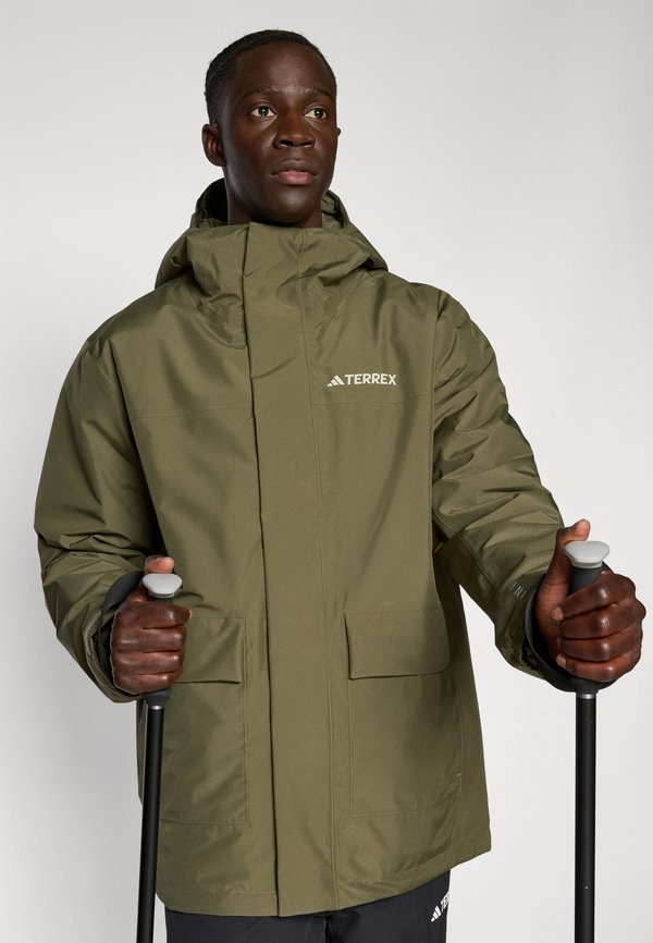 MULIT PADDING - Winter coat - olive strata2