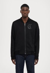 Just Cavalli FLEECE KNIT - Blusão aviador - black