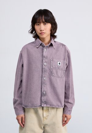 GEORGIA  - Veste en jean - black/hortensia garment dyed
