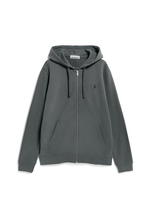 ARMEDANGELS SAARO COMFORT - Zip-up sweatshirt - space steel