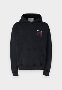 Abercrombie & Fitch MCLAREN POPOVER  - Kapuzenpullover - black beauty acid wash