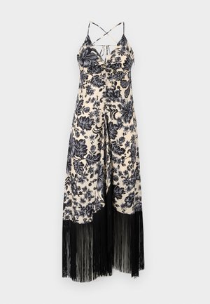 sandro ROBE - Day dress - ecru/noir