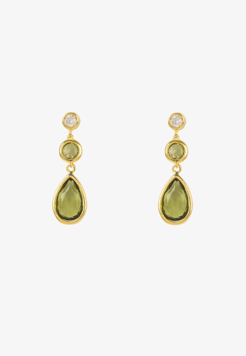 Orecchini scalati di peridoto e perle coltivate Orecchini Orecchini scalati di peridoto e perle coltivate Orecchini