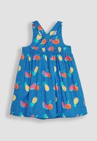 JoJo Maman Bébé SEASIDE SCENE CROSS BACK - REGULAR FIT - Denní šaty - blue bright fruits