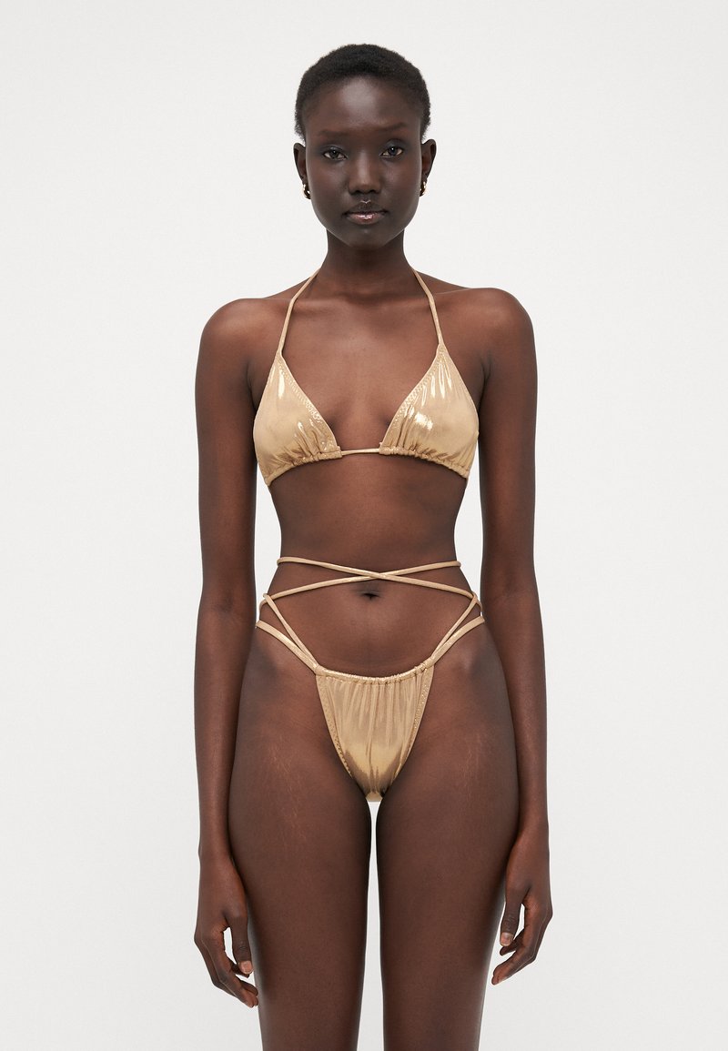 Norma Kamali - CRISS CROSS - Bikini - gold-coloured, Agrandir