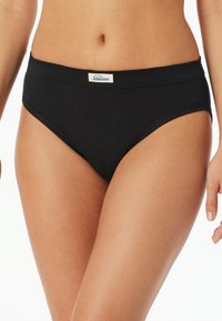 Schiesser FEINRIPP - REVIVAL PAULA 2 PACK - Slip - black and white