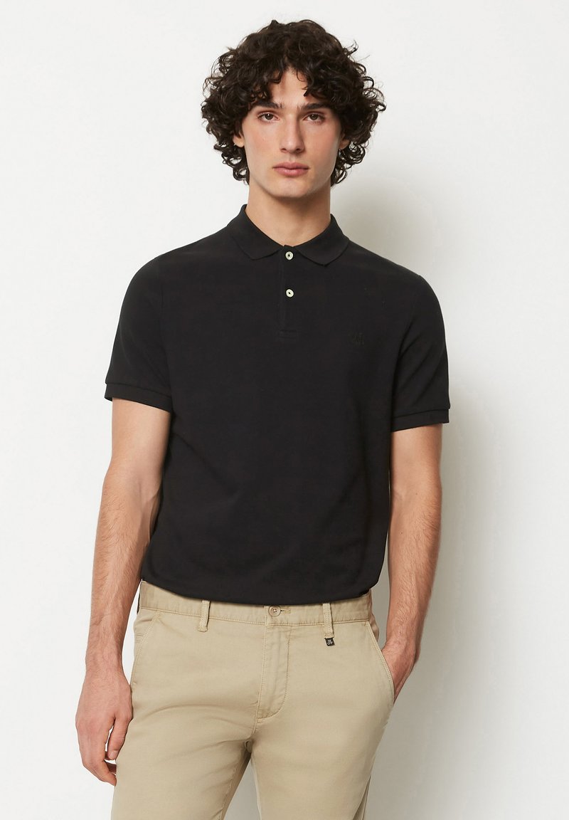 Marc O'Polo KURZARM - Poloshirt - black
