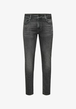 Only & Sons, SLIM FIT JEANS ONSLOOM LOW WAIST SLIM FIT JEANS - Slim fit jeans - washed black