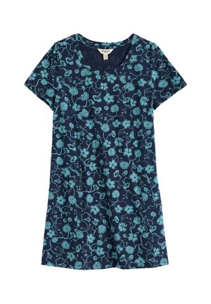 Seasalt Cornwall, SEASALT CORNWALL SCREENPRINT TUNIC - Μπλουζάκι με στάμπα - teal - nasturtium press eucalyptus