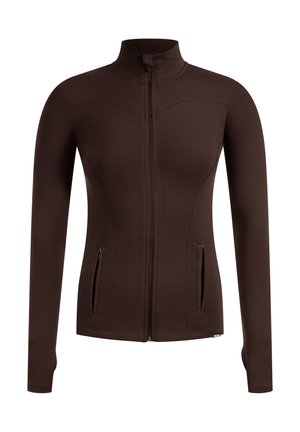 Smilodox STAND COLLAR ZIPPER KENNA - Training jacket - braun